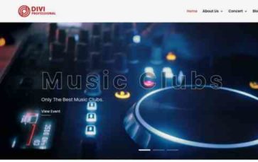 Divi Music Concert (screenshot desktop)