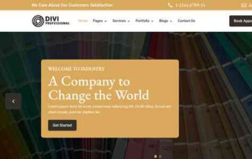 Divi Painting Service (screenshot desktop)