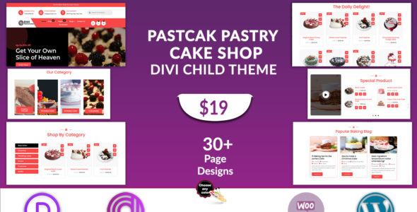 Divi Pastry and Cake Shop (Divi Professional)