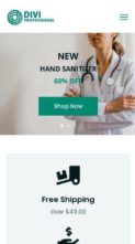 Divi Pharmacy Shop (screenshot mobile)
