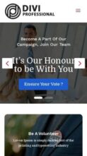 Divi Political (Divi Professional) #2 - (screenshot mobile)