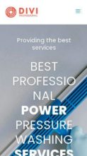 Divi Power Wash Cleaning Service (screenshot mobile)