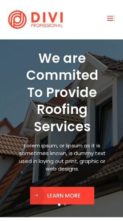 Divi Roofing Service (screenshot mobile)