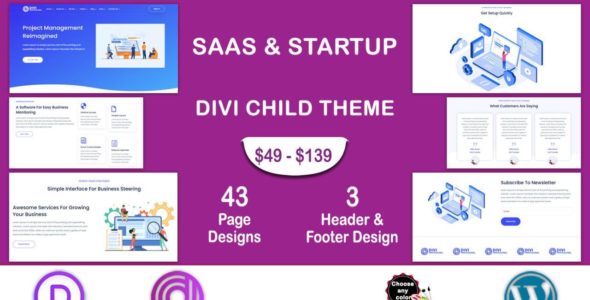 Divi Saas & Startup (Divi Professional)