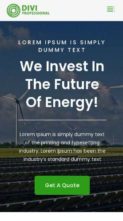 Divi Solar Energy (screenshot mobile)
