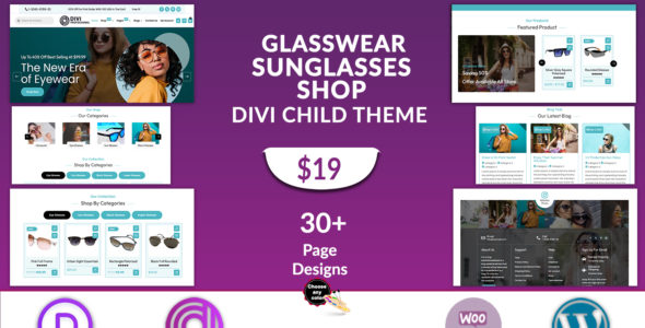 Divi Sunglasses Shop (Divi Professional)