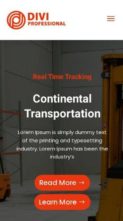 Divi Transport & Logistics (screenshot mobile)