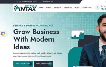 Fintax Divi Finance Consulting (screenshot desktop)