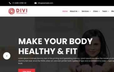 Screenshot Desktop Fitness and Gym #1 (screenshot desktop)
