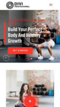 Screenshot Mobile Fitness and Gym #2 (screenshot mobile)