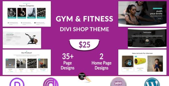 Gym Fitness Shop (Divi Professional)