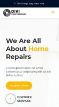 Home Services (Divi Professional) (screenshot mobile)