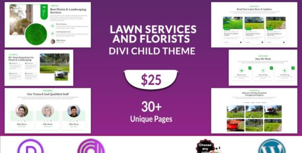Lawn Services and Florists (Divi Professional)
