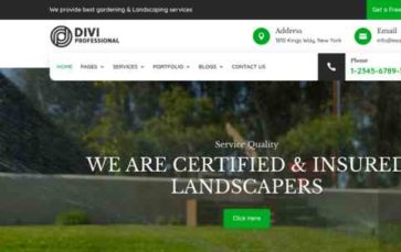 Lawn Services And Florists (screenshot desktop)