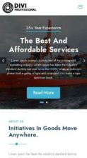 Logistics (Divi Professional) (screenshot mobile)