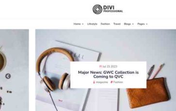 Minimalist Blog (Divi Professional) (screenshot desktop)