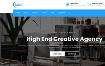 Mist (Divi Professional) (screenshot desktop)