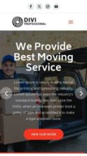 Movers and Packers Service (screenshot mobile)
