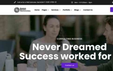 Multipurpose Business (Divi Professional) #2 (screenshot desktop)