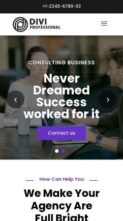 Multipurpose Business (Divi Professional) #2 (screenshot mobile)