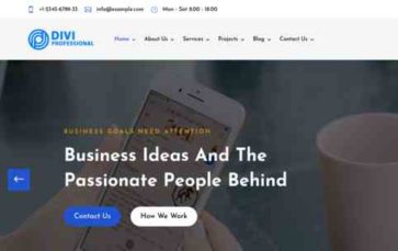 Multipurpose Business (Divi Professional) #1 (screenshot desktop)