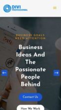 Multipurpose Business (Divi Professional) #1 (screenshot mobile)