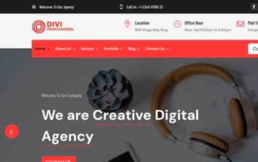 Multipurpose Digital Agency (screenshot desktop)