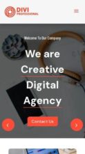 Multipurpose Digital Agency (screenshot mobile)