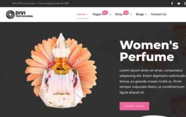 Perfume Shop (screenshot desktop)