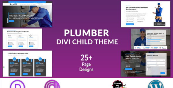Plumbfix Divi Plumber (Divi Professional)