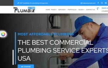 Plumbfix Divi Plumber (screenshot desktop)