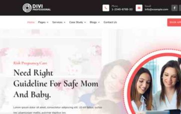 Pregnancy Care And Obstetrician (screenshot desktop)