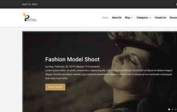 Prutha Blog (screenshot desktop)