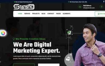 Statistic Divi Digital Agency (screenshot desktop)