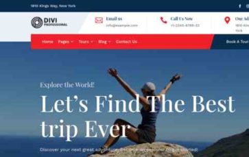 Travel Agency (Divi Professional) (screenshot desktop)