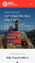 Travel Agency (Divi Professional) (screenshot mobile)
