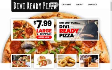 Divi Ready Pizza (screenshot desktop)
