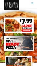 Divi Ready Pizza (screenshot mobile)