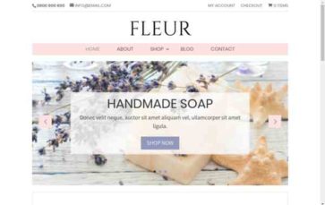 Fleur (Divi Soup) - (screenshot desktop)