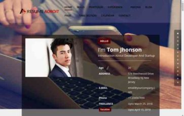 Adroit (Divi Theme Center) - (screenshot desktop)