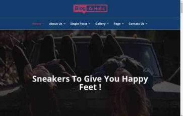 Blog-A-Holic (screenshot desktop)