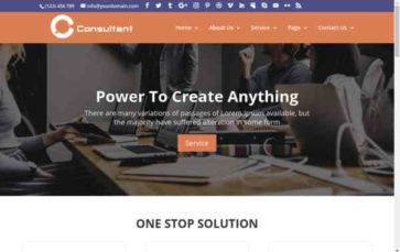 Divi IT Consultant (screenshot desktop)