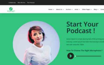 Divi Podcaster (screenshot desktop)