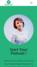 Divi Podcaster (screenshot mobile)