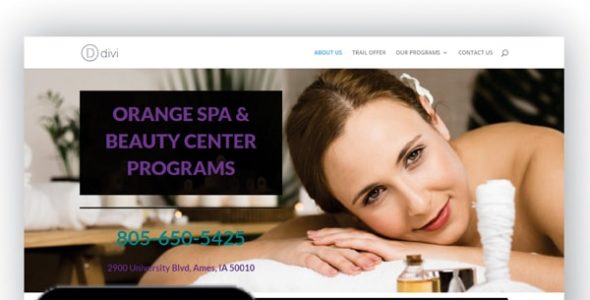 Orange Spa (Divi Theme Center)
