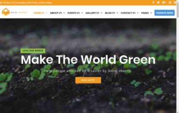 Social Welfare (Divi Theme Center) - (screenshot desktop)