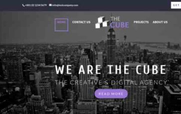 The Cube Agency (screenshot desktop)