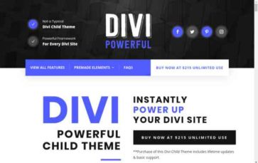 Divi Powerful (screenshot desktop)