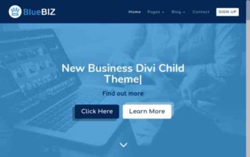 Blue Biz (screenshot desktop)