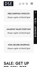 DiviStation Ecommerce (screenshot mobile)